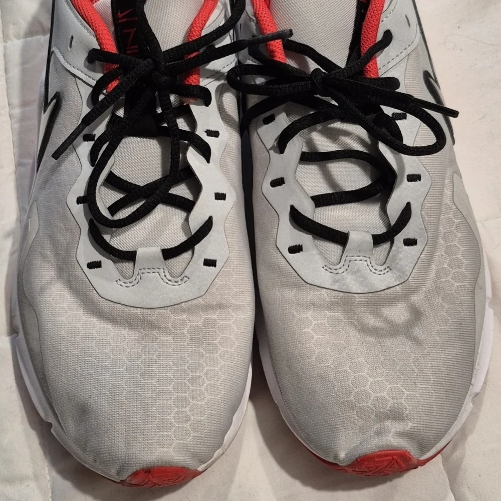 Nike Gray and Red Athletic Shoes